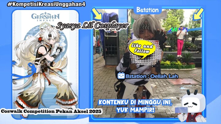 Syasya Lil Cosplayer (Lingyang) "Juara 2" di Coswalk Competition Pekan Aksel 2025