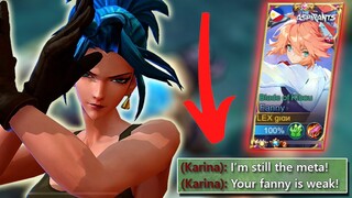 ARROGANT META KARINA VS DANGEROUS CABLES BY TOP GLOBAL FANNY | MLBB