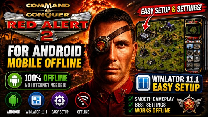 RED ALERT 2 OFFLINE FOR ANDROID MOBILE WITH WINLATOR FULL TAGALOG TUTORIAL