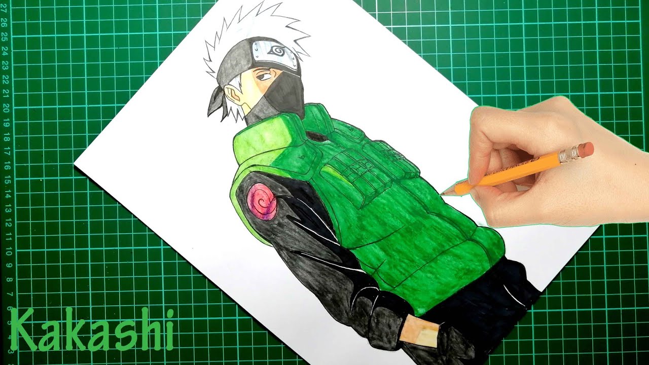 Drawing kakashi in different anime style 16 hours For speed