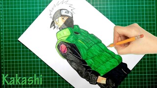 DRAWING/MENGGAMBAR KAKASHI FROM NARUTO | Time-Lapse | Art 17