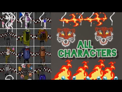 FNAG FNAF Five Nights at Gipsy Chapter 2 All Characters