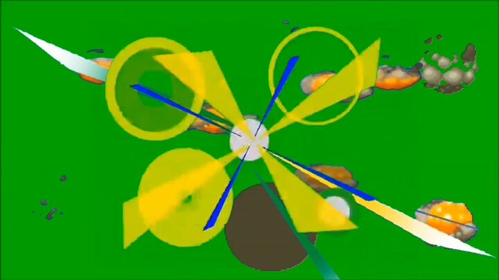 Mega Man X Explosion Green Screen DesMagmaDragoon
