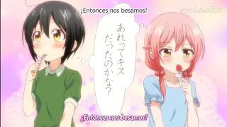 Besos anime Yuri | tachibanakan triangle | Yuri Kiss #1