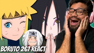 HIMAWARI E OS SANNIN LENDÁRIOS | JIRAYA VOLTOU! React/Comentários | Boruto EP 267