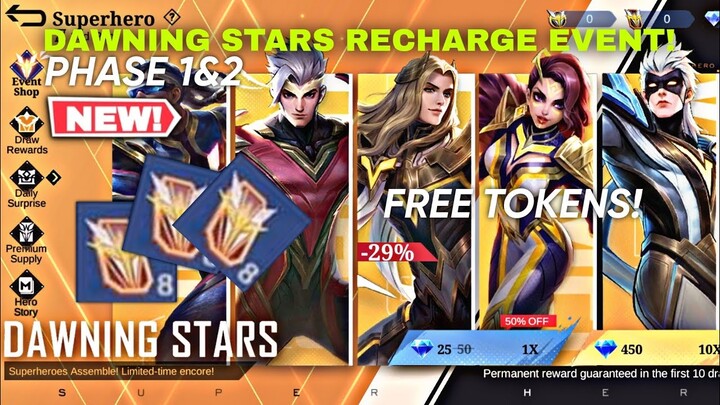 PHASE 1&2 DAWNING STARS RECHARGE EVENT MLBB