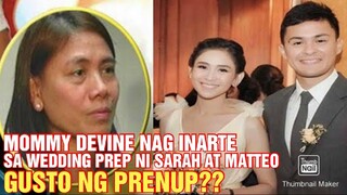 CHIKA BALITA: How true that Mommy Divine is not cooperating for the wedding of Sarah and Matteo?