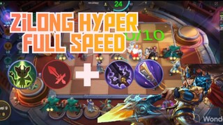 Zilong Hyper Full Speed + Eva 3 + 9 Weapon Master||Magic Chess