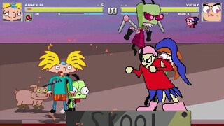 AN Mugen Request #1810: Arnold & Zim VS Vicky & Maurecia