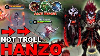 Stop Trolling Using HANZO | THE GREATEST NINJA IS ARRIVE | MLBB