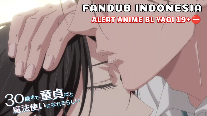 [FANDUB INDO] ALERT⛔⚠️ ANIME YAOI 19+ - Adachi mau kok di cium - Cherry Magic
