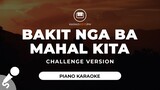 Bakit Nga Ba Mahal Kita - Roselle Nava (Challenge Version - Piano Karaoke)