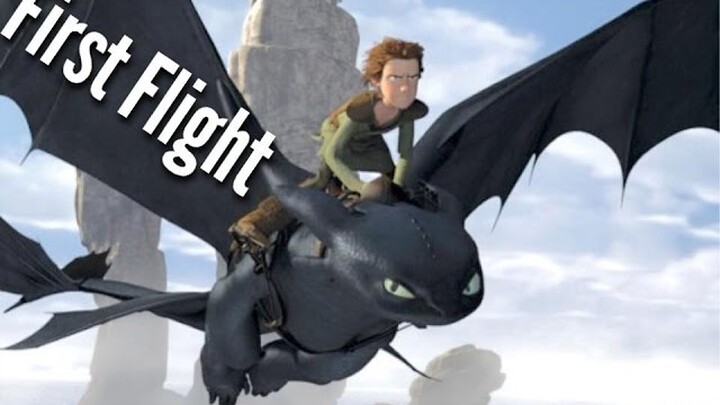 DREAMWORKS How To Train Your Dragon - Hiccup & Toothless - First Flight Scene