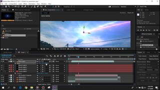 Cara membuat efek komet Kimi no nawa(Adobe after effect)