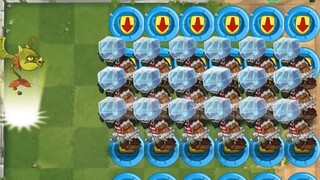 PvZ 2: Setiap tanaman diperkuat tanpa batas melawan 30 zombie berkepala persegi