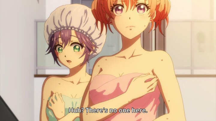 Hiro and Erika go to the swimming pool at Nagi's house together Episode 8 [ A Couple of Cuckoos]