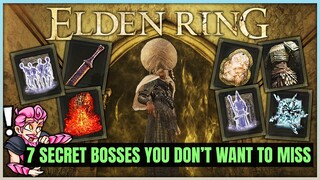 Elden Ring - 7 INCREDIBLE Optional Bosses You Don't Want to Miss - Hidden Weapons & Armor Location!