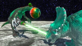 ALIEN THERIZINOSAURUS ON THE MOON - Animal Revolt Battle Simulator