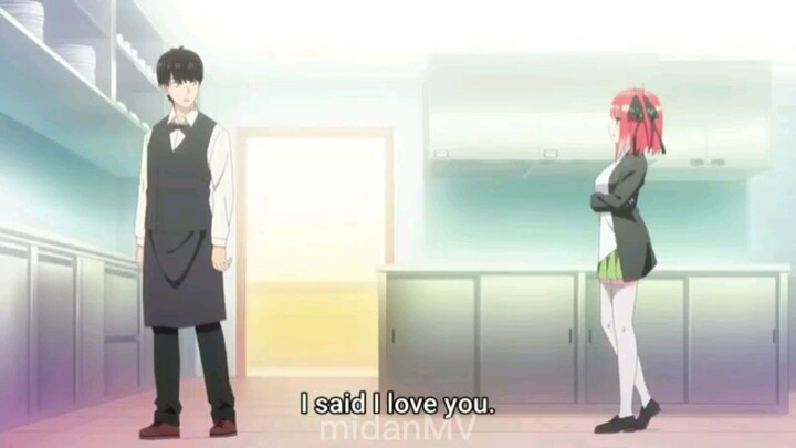 Momen Nino nembak Uesugi - Go toubun no hanayome