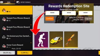 FREE FIRE REDEEM CODE 😍 | ROHIT SHARMA EMOTE |