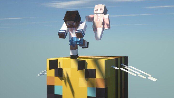 When a girl plays an MC parkour map for the first time