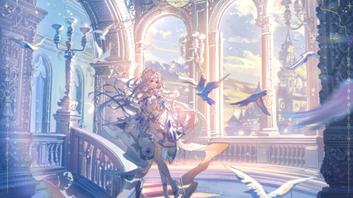 [Procreate Painting Process] As Light Falls on Every Step of the Moon Palace…