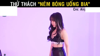 Thử thách Ném bóng uống bia - thua bị phạt phải cởi đồ part 3 #giaitri
