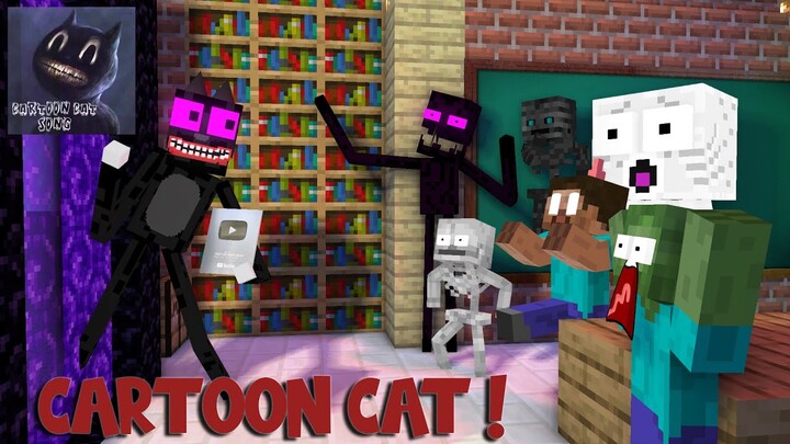 CARTOON CAT STEALING | Monster School | Funny Minecraft Animation