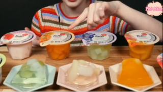 Món tráng miệng thạch pudding trái cây phần 1 #mukbang