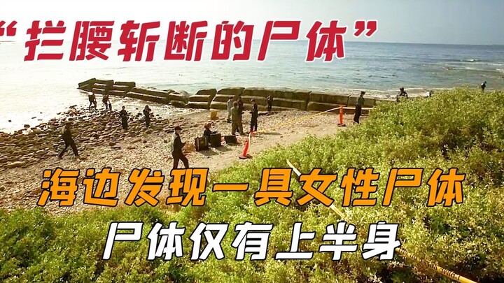 A woman’s body was found on the beach, her torso severed at the waist by a sharp blade; the lower ha