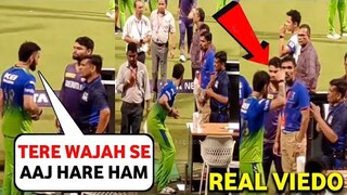Angry Virat Kohli fights with Third Umpire after the match after RCB lost against KKR |