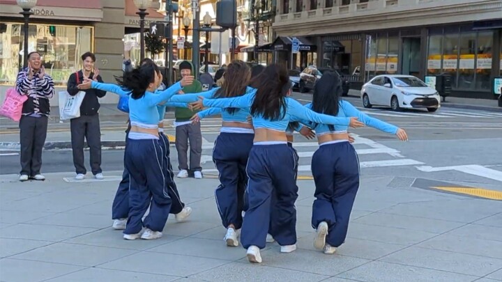 【منظور المارة】رقصة معادة لأغنية XG «Left Right» / نيويورك، الولايات المتحدة