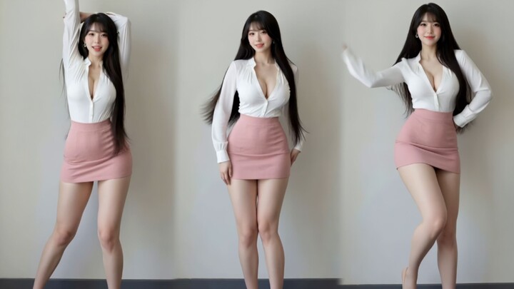 Pink Sheath Mini Secretary “Roly-Poly”