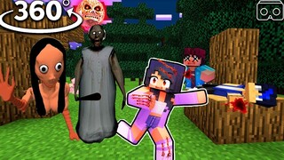 Aphmau Saving Friends From MOMO ! - Minecraft 360°