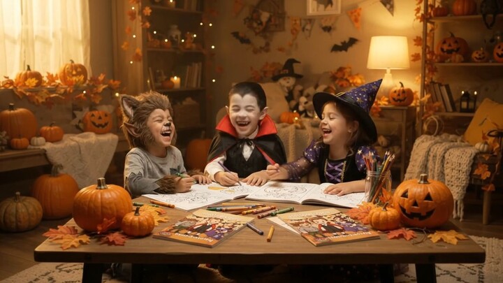 Coloring book series: Halloween Party