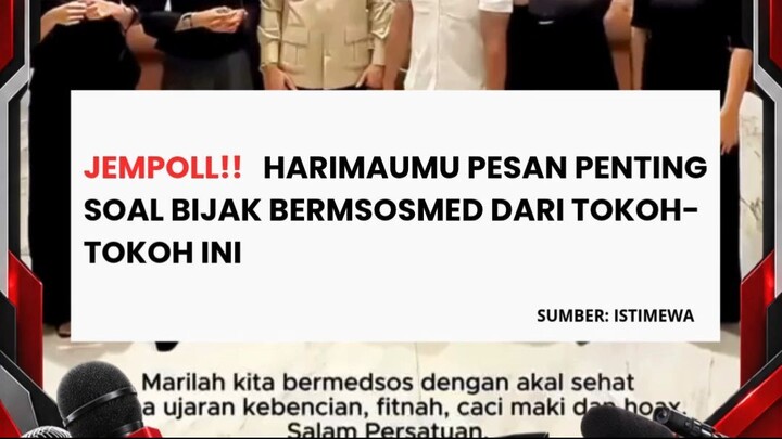 Mari kita bermedia sosial dengan akal sehat tanpa ujaran kebencian, fitnah, caci maki, dan hoaks.