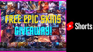 FREE EPIC SKIN GIVEAWAY (LEGIT) - MLBB