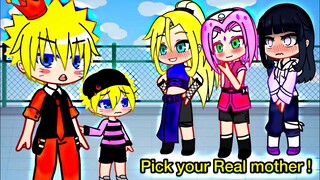 Boruto Pick Your Real Mother ✨ | Naruto meme | Different Ending? | Gacha Club