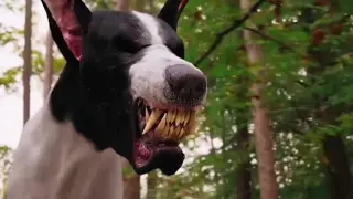 The hell dog went to the world to find its owner, and when it heard the owner named it, it transform