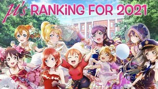 How Do the Girls From μ's Rank in 2021?