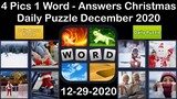 4 Pics 1 Word - Christmas - 29 December 2020 - Daily Puzzle + Daily Bonus Puzzle -Answer-Walkthrough