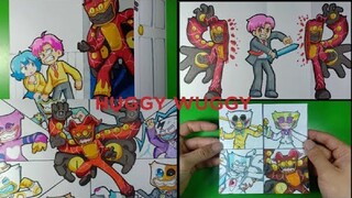 4 COOL How To Draw Tranh Giấy Vẽ HUGGY WUGGY Đẹp Và Hay