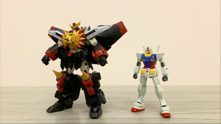 [Stop-motion animation] Bandai RG Brave King Gaogaigar GGG Lion King Kai Transformation Combination