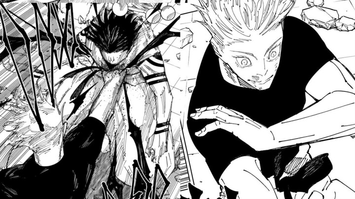 You gotta know, when Sukuna was duking it out with Gojo, he was all playful and laughing—but one sol