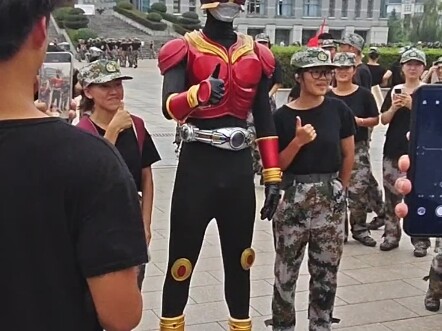 What is it like when I show up on campus wearing my homemade Kuuga suit?