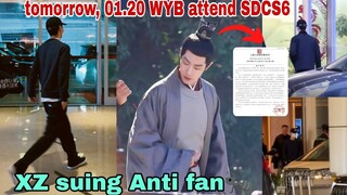 [ENG SUB] Today #wangyibo flight from Beijing✈️Shenzhen for attend SDCS6 & #xiaozhan Case Newsletter