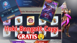 Gratis Skin Hanabi Soul Vessels didapat Lewat Gatcha.. Hoki Parahh🤤 - Mobile Legends