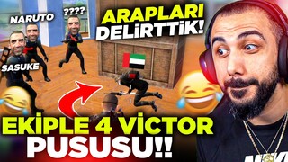 4 VİCTORLA GALATA KULESİNDE ARAPLARI ÇILDIRTTIK!! 😂 w/ SASUKE, NARUTO | PUBG MOBILE