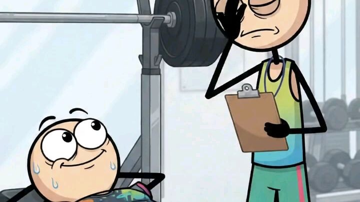 funny gym routine