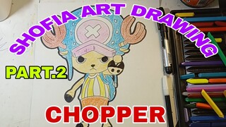 menggambar tony tony CHOPER part.2